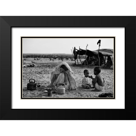 Untitled Black Modern Wood Framed Art Print with Double Matting by Inazio Kuesta, Joxe