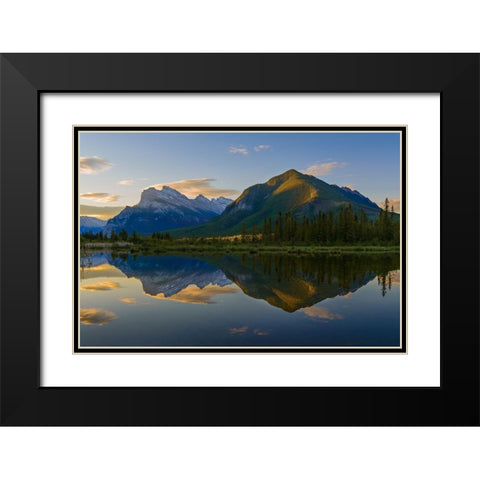 Quiet Summer Morning Black Modern Wood Framed Art Print with Double Matting by Li, Austin