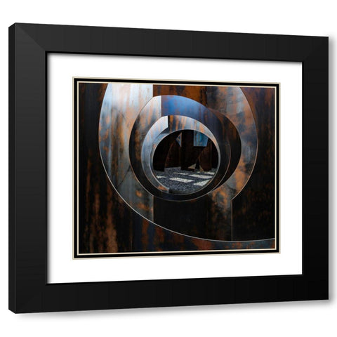 Lightdispencer I Black Modern Wood Framed Art Print with Double Matting by Stalmans, Luc