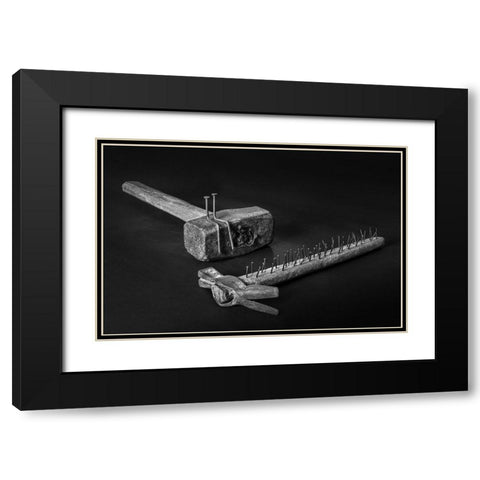 The Revenge Of The Nails Black Modern Wood Framed Art Print with Double Matting by Toniolo, Giorgio