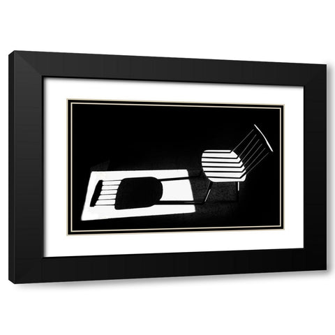 Truth A Fiction Black Modern Wood Framed Art Print with Double Matting by Elbar, Sara-le