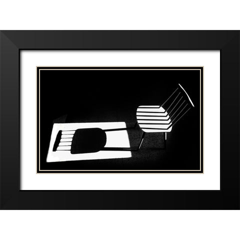 Truth A Fiction Black Modern Wood Framed Art Print with Double Matting by Elbar, Sara-le