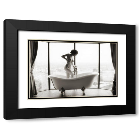 Highbath Black Modern Wood Framed Art Print with Double Matting by Goryunov, Georgy