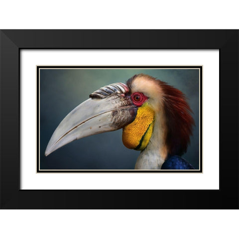 Jabrix Black Modern Wood Framed Art Print with Double Matting by Bhs, Fahmi