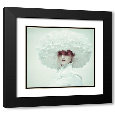 Ice Queen Black Modern Wood Framed Art Print with Double Matting by kenp