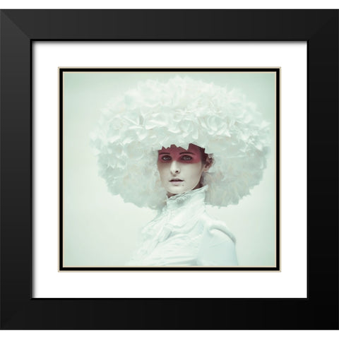 Ice Queen Black Modern Wood Framed Art Print with Double Matting by kenp