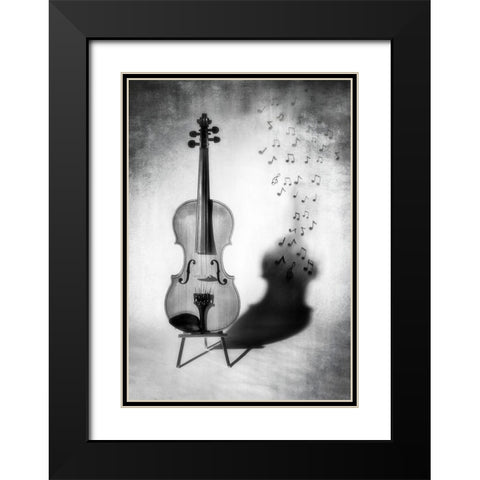 Maclodie Black Modern Wood Framed Art Print with Double Matting by Provost, Louis-Philippe