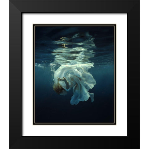 Flash Black Modern Wood Framed Art Print with Double Matting by Laudin, Dmitry