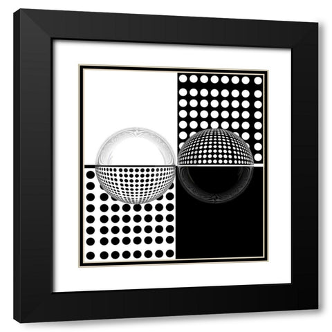 Upside Down Black Modern Wood Framed Art Print with Double Matting by Bunjamin, Antonyus