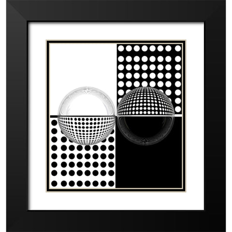 Upside Down Black Modern Wood Framed Art Print with Double Matting by Bunjamin, Antonyus