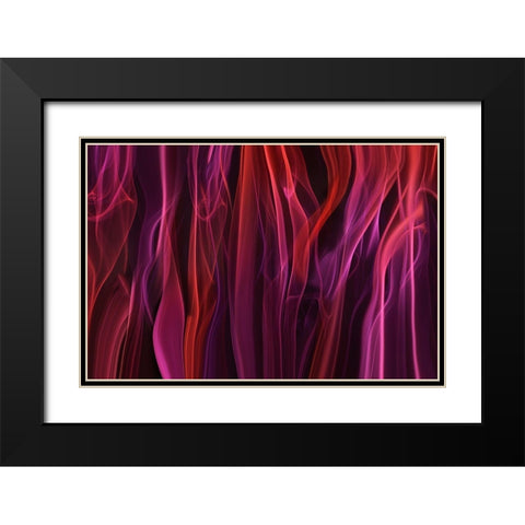 Volatile Curtains Black Modern Wood Framed Art Print with Double Matting by Westum, Heidi