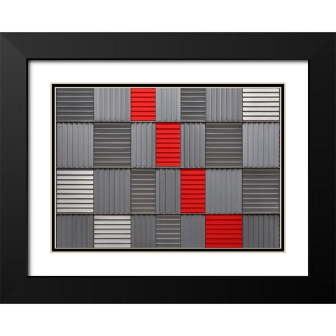 Surfaces Black Modern Wood Framed Art Print with Double Matting by Luycx, Theo