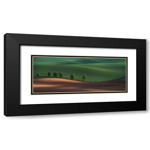 Alley Black Modern Wood Framed Art Print with Double Matting by Svoboda Mqep, Peter