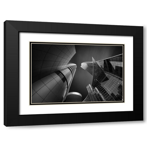 Transformers 3 Black Modern Wood Framed Art Print with Double Matting by Thabet, Ahmed