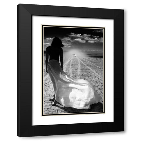 Left Behind Black Modern Wood Framed Art Print with Double Matting by Kim, Tina