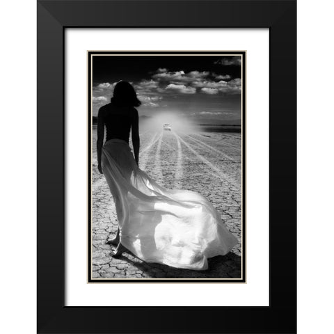 Left Behind Black Modern Wood Framed Art Print with Double Matting by Kim, Tina