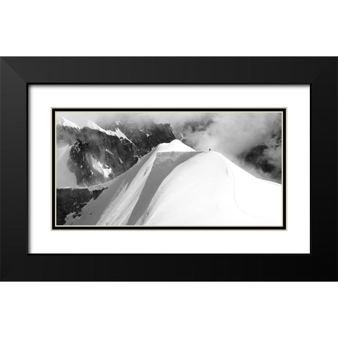 Alone Black Modern Wood Framed Art Print with Double Matting by Sokol, Matej