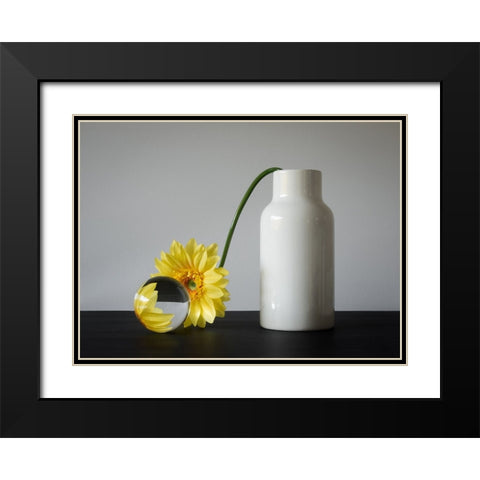 Crystal Ball Gazing Black Modern Wood Framed Art Print with Double Matting by Hammer, Jacqueline