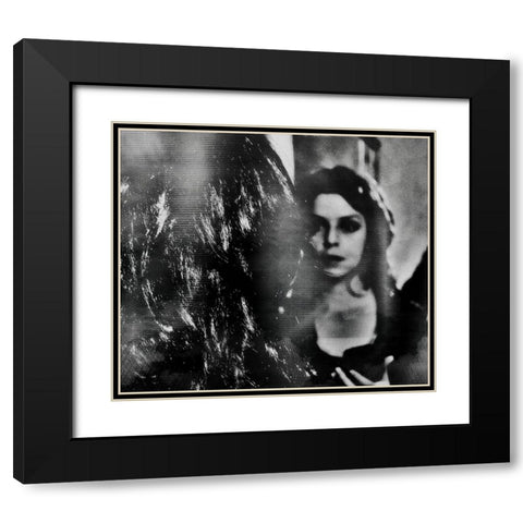 Shadows-Behind Black Modern Wood Framed Art Print with Double Matting by Davidovic, Dalibor
