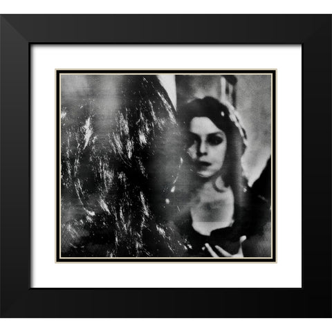 Shadows-Behind Black Modern Wood Framed Art Print with Double Matting by Davidovic, Dalibor