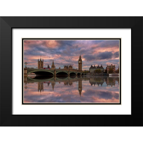 A Sunset To Remember .. Black Modern Wood Framed Art Print with Double Matting by Lashin, Ahmed