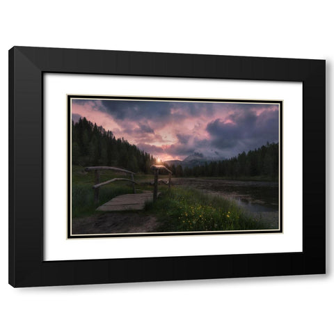 [ ] Black Modern Wood Framed Art Print with Double Matting by Martin Castan, David