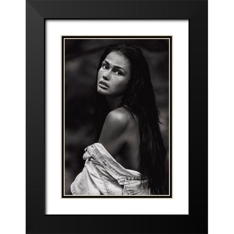 Romi Black Modern Wood Framed Art Print with Double Matting by Krystynek MQEP, Martin