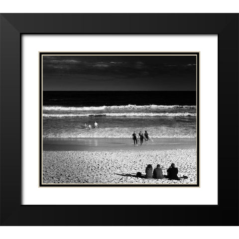 3X3 Black Modern Wood Framed Art Print with Double Matting by Askovic, Branko