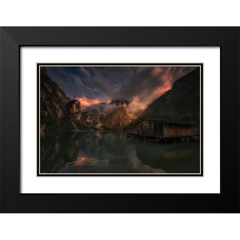 ^ Black Modern Wood Framed Art Print with Double Matting by Martin Castan, David