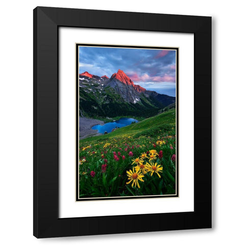 Colorful Colorado Black Modern Wood Framed Art Print with Double Matting by Xu, Mei