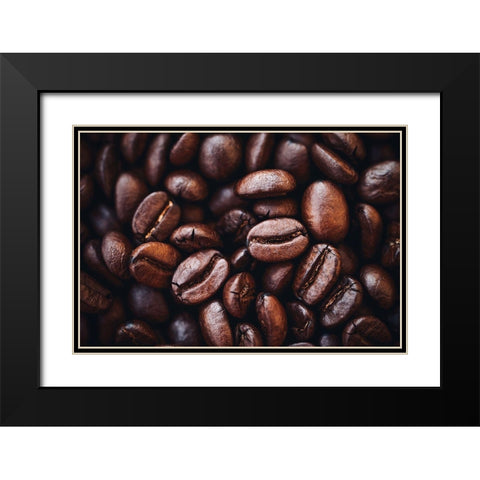Smile Black Modern Wood Framed Art Print with Double Matting by Karina, Aleksandrova