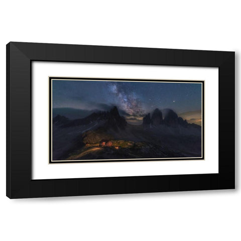 Locatelli Black Modern Wood Framed Art Print with Double Matting by Martin Castan, David