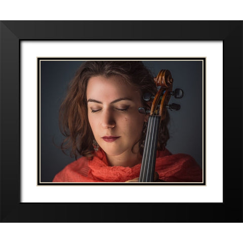 Inspiration Black Modern Wood Framed Art Print with Double Matting by Durand-Moldawan, Clovis