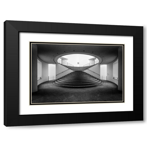 New Baroque Black Modern Wood Framed Art Print with Double Matting by Vangindertael, Luc
