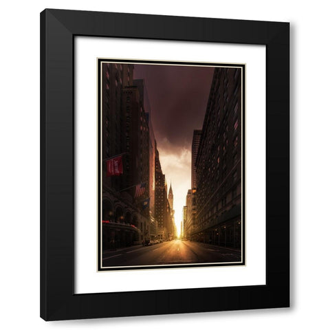 Untitled Black Modern Wood Framed Art Print with Double Matting by Martin Castan, David