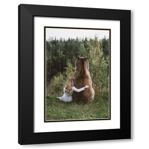 . Black Modern Wood Framed Art Print with Double Matting by Barantseva, Olga