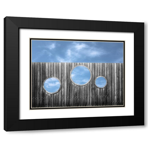 4 Different Ways To Look At The Sky. Black Modern Wood Framed Art Print with Double Matting by Verschelden, Harry
