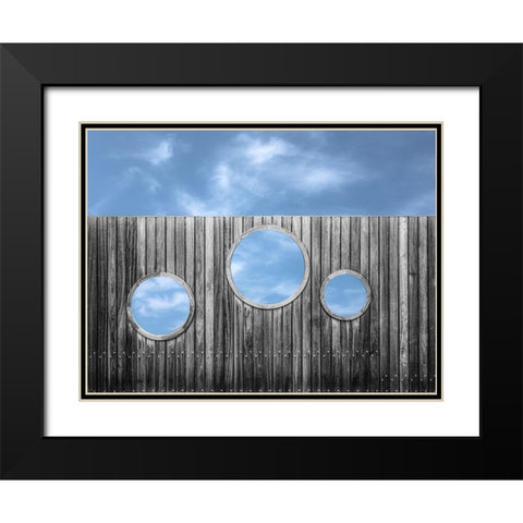 4 Different Ways To Look At The Sky. Black Modern Wood Framed Art Print with Double Matting by Verschelden, Harry