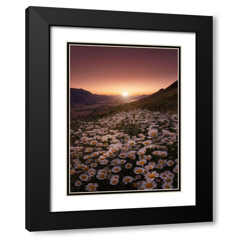 Closer To The Sun Black Modern Wood Framed Art Print with Double Matting by Abevilla, Sergio