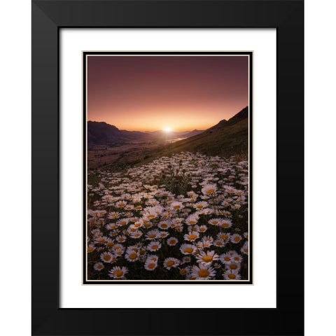 Closer To The Sun Black Modern Wood Framed Art Print with Double Matting by Abevilla, Sergio