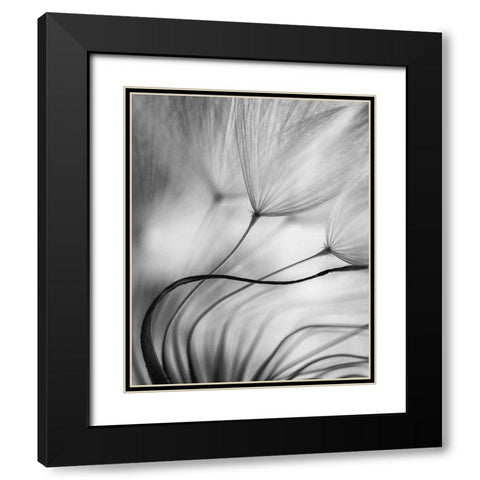 Lean On Me Black Modern Wood Framed Art Print with Double Matting by Or, Keren