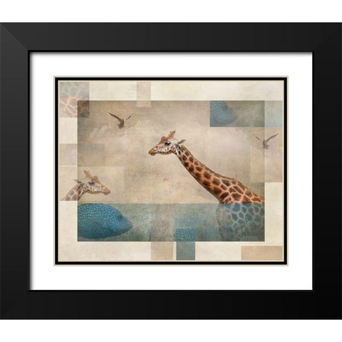 Fantasy.... Black Modern Wood Framed Art Print with Double Matting by Van Deelen, Ellen