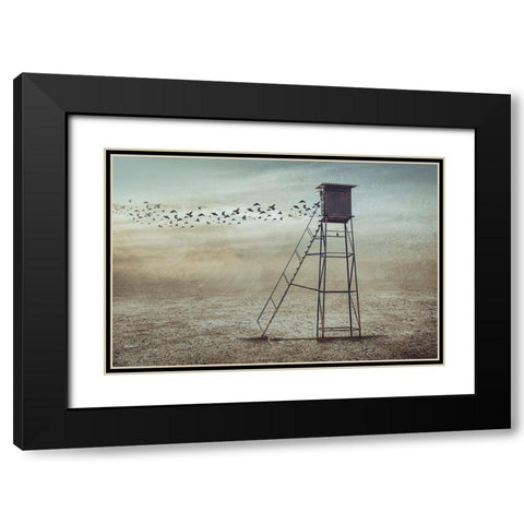 Go To Nature Black Modern Wood Framed Art Print with Double Matting by Almawash, Sulaiman