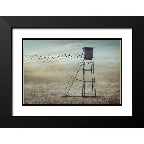 Go To Nature Black Modern Wood Framed Art Print with Double Matting by Almawash, Sulaiman