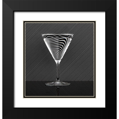 Reflection Black Modern Wood Framed Art Print with Double Matting by Hardekopf, Friedhelm