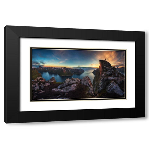 The Vista Black Modern Wood Framed Art Print with Double Matting by Nicholas Roemmelt, Dr.