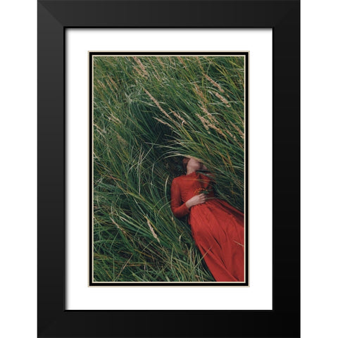 * Black Modern Wood Framed Art Print with Double Matting by Barantseva, Olga