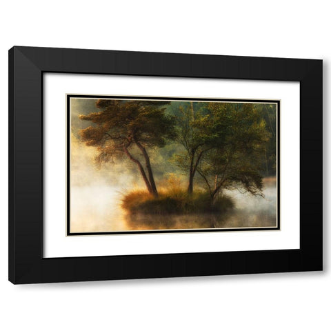 Lonely Island Black Modern Wood Framed Art Print with Double Matting by van Dongen, Anton