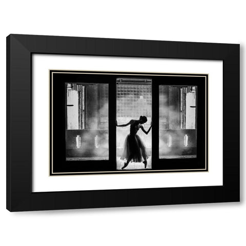Are You Ready... Black Modern Wood Framed Art Print with Double Matting by Wibisono, Rullyanto