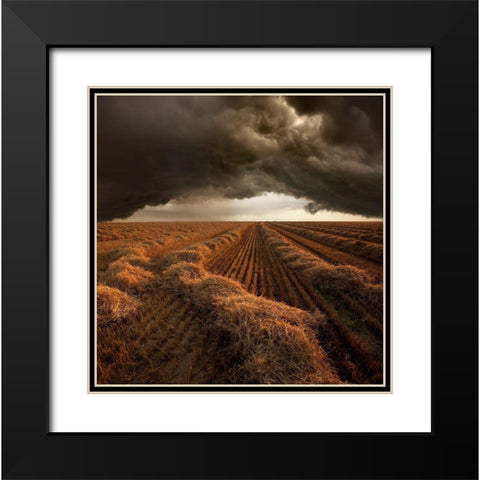 Untitled Black Modern Wood Framed Art Print with Double Matting by Schumacher, Nicolas